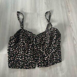 Aeropostale flower xs crop top